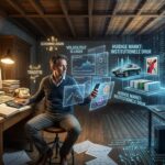 Een hand die een tablet vasthoudt waarop financiële grafieken en een wereldbol te zien zijn, die de thema's van 'Beleggen in een veranderende wereld' visualiseert.